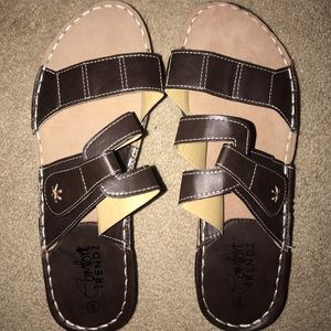 NWOT Brown Sandals Size 9